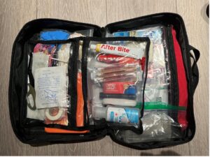 Main Medical Kit in red bag